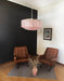 Murano Large Pink Glass Tube Chandelier-DWHOME