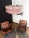 Murano Large Pink Glass Tube Chandelier-DWHOME