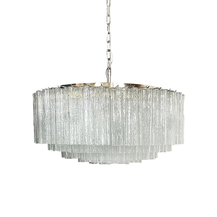 Murano Large Transparent Glass Tube Chandelier-DWHOME