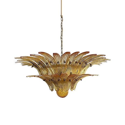 Murano Palmette Amber Chandelier-DWHOME