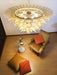 Murano Palmette Amber Trasparent Chandelier-DWHOME
