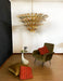 Murano Palmette Amber Trasparent Chandelier-DWHOME