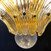 Murano Palmette Amber Trasparent Chandelier-DWHOME