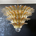 Murano Palmette Amber Trasparent Chandelier-DWHOME