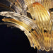 Murano Palmette Amber Trasparent Chandelier-DWHOME