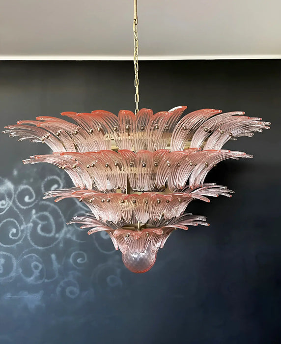 Murano Palmette Pink Chandelier-DWHOME