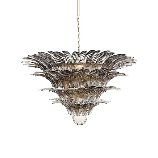 Murano Palmette Smoked Chandelier-DWHOME