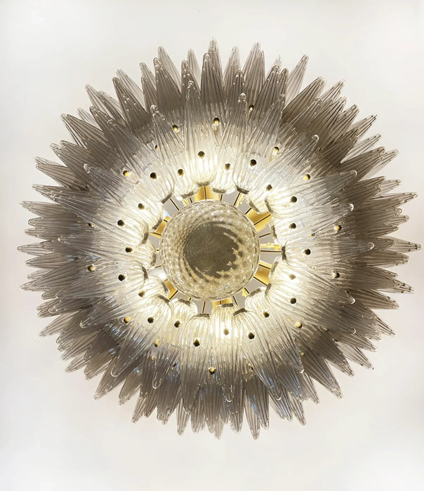 Murano Palmette Smoked Chandelier-DWHOME