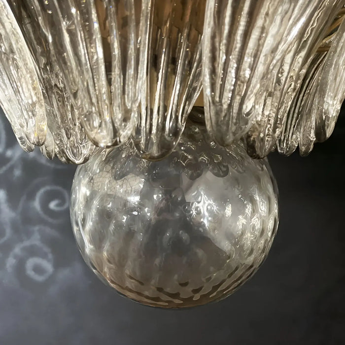 Murano Palmette Smoked Chandelier-DWHOME