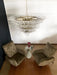 Murano Palmette Transparent Chandelier-DWHOME