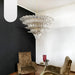 Murano Palmette Transparent Chandelier-DWHOME