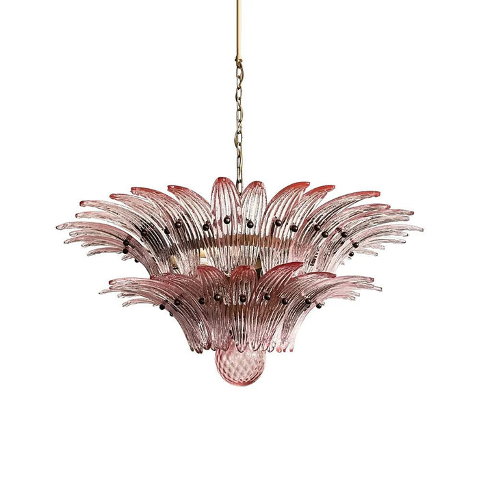 Murano Palmette Pink Chandelier-DWHOME