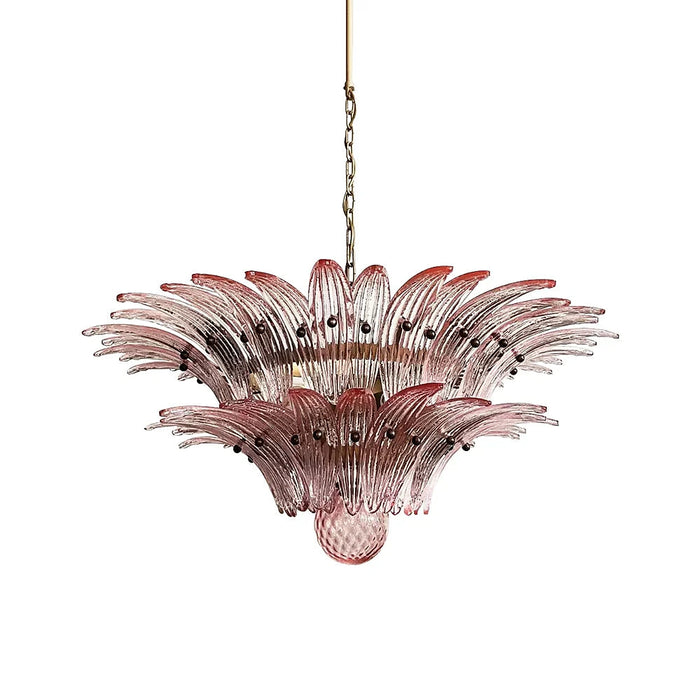 Murano Palmette Pink Chandelier-DWHOME