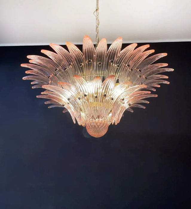 Murano Palmette Pink Chandelier-DWHOME