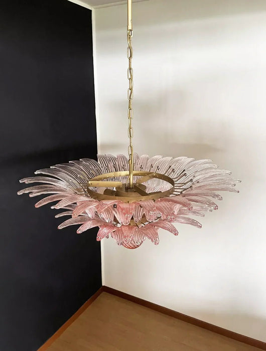 Murano Palmette Pink Chandelier-DWHOME