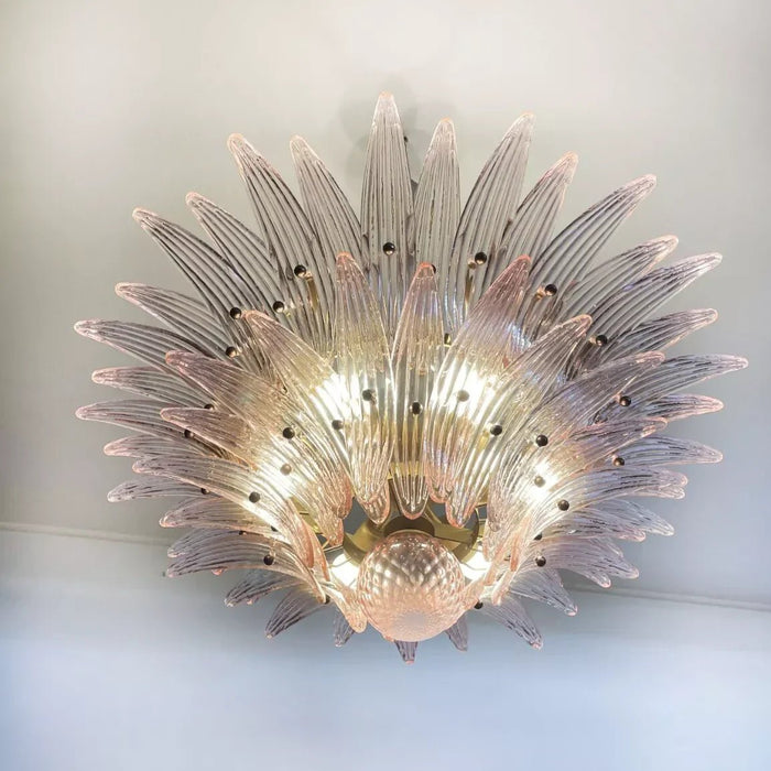 Murano Palmette Pink Chandelier-DWHOME