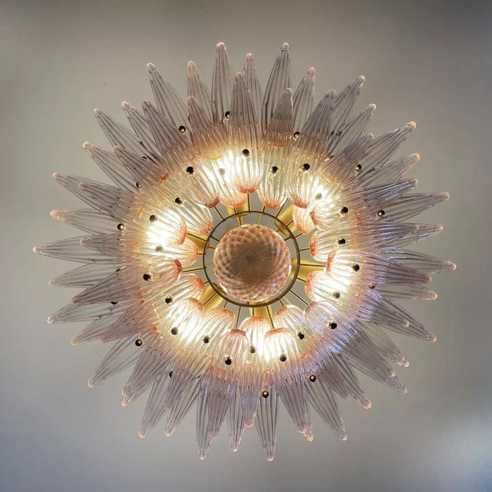 Murano Palmette Pink Chandelier-DWHOME