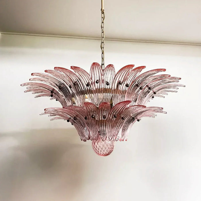 Murano Palmette Pink Chandelier-DWHOME