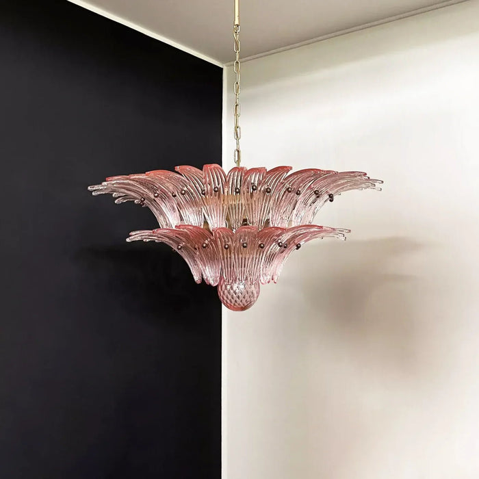 Murano Palmette Pink Chandelier-DWHOME