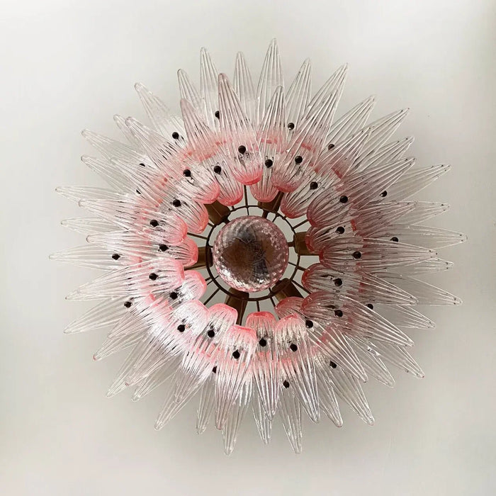 Murano Palmette Pink Chandelier-DWHOME