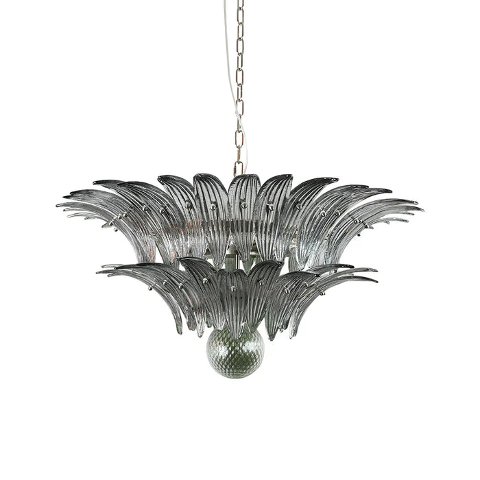 Murano Palmette Smoked Chandelier-DWHOME