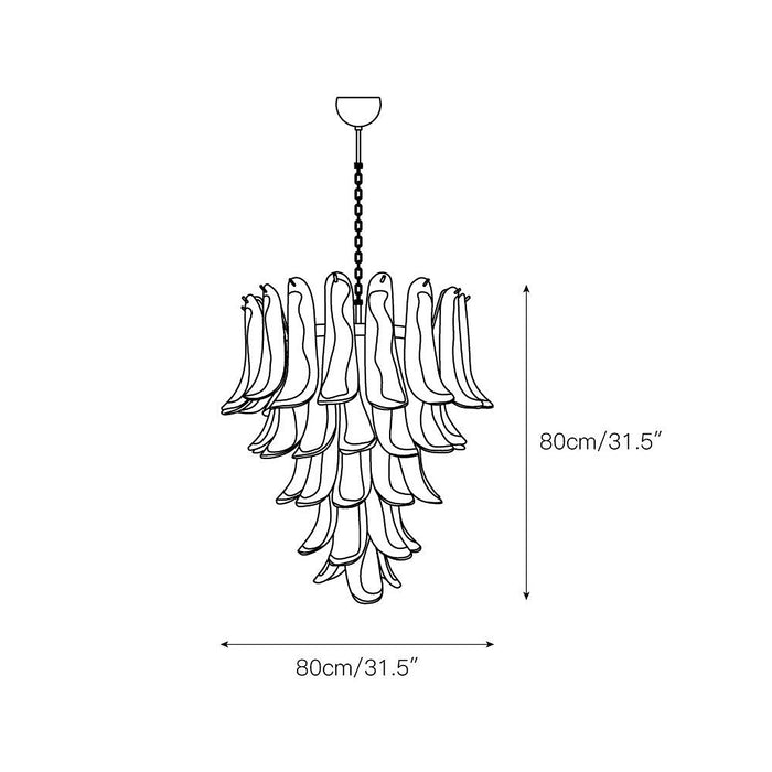 Murano Petal Chandelier-DWHOME
