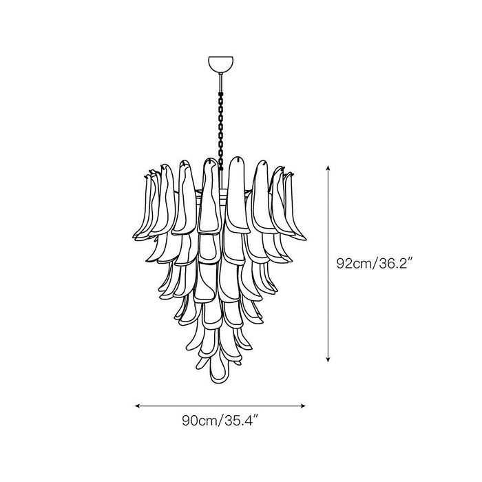 Murano Petal Chandelier-DWHOME