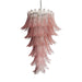 Murano Pink Felch Spiral Chandelier-DWHOME