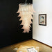 Murano Pink Felch Spiral Chandelier-DWHOME