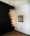 Murano Pink Felch Spiral Chandelier-DWHOME