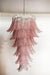 Murano Pink Felch Spiral Chandelier-DWHOME