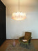 Murano Pink Glass Petal Chandelier-DWHOME