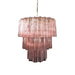 Murano Pink Glass Tube Chandelier-DWHOME