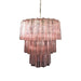 Murano Pink Glass Tube Chandelier-DWHOME