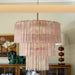 Murano Pink Glass Tube Chandelier-DWHOME