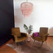 Murano Pink Glass Tube Chandelier-DWHOME
