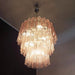 Murano Pink Glass Tube Chandelier-DWHOME
