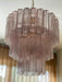 Murano Pink Glass Tube Chandelier-DWHOME