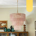Murano Pink Glass Tube Chandelier-DWHOME