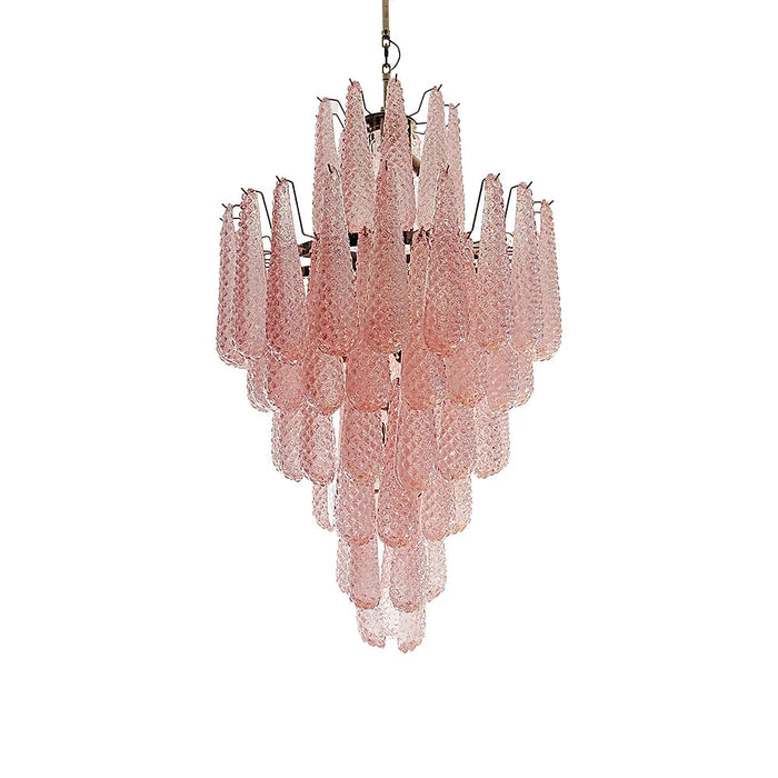 Murano Pink Petals Glass Chandelier-DWHOME