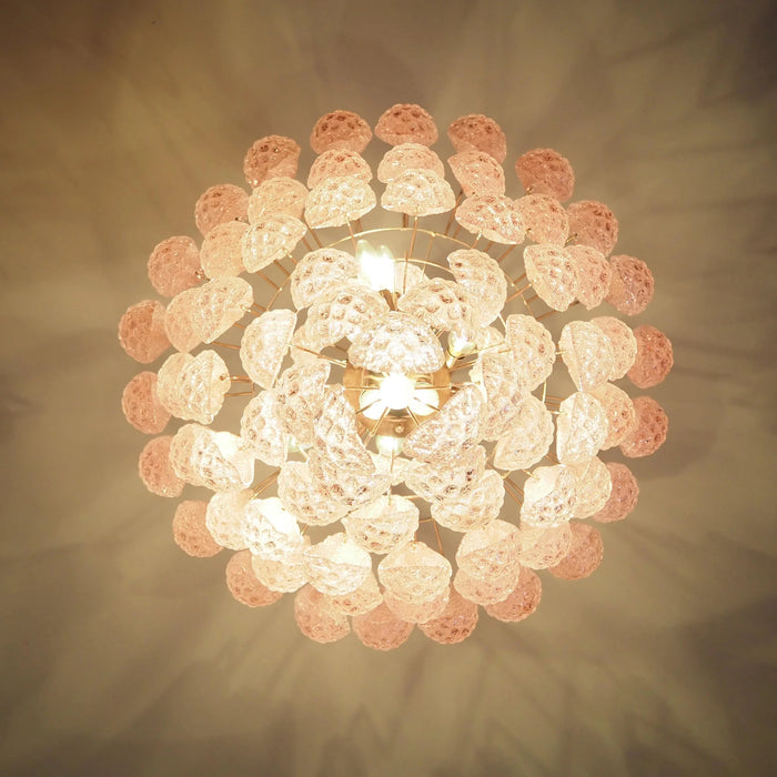 Murano Pink Petals Glass Chandelier-DWHOME