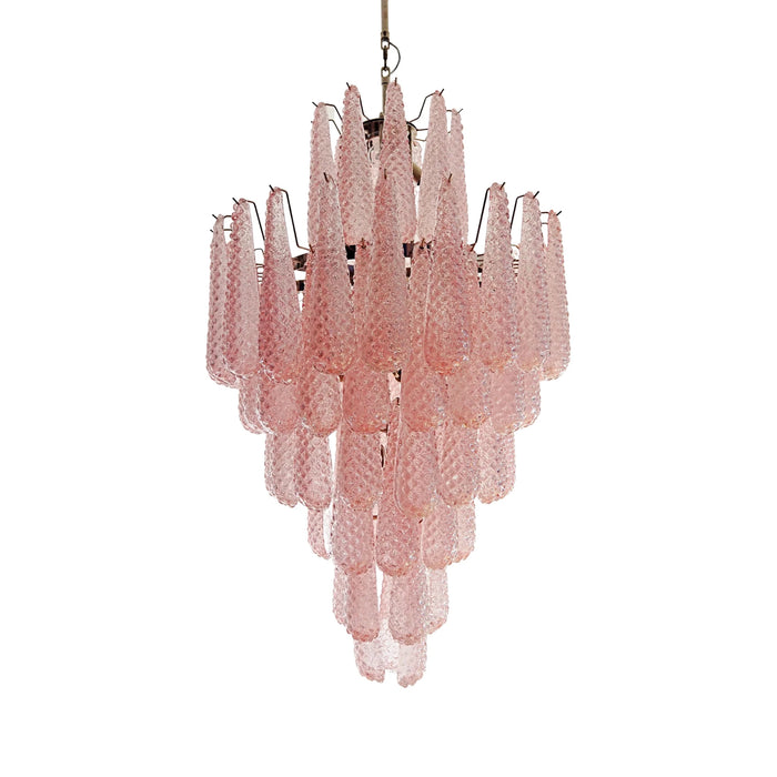 Murano Pink Petals Glass Chandelier-DWHOME
