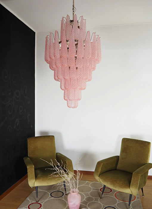 Murano Pink Petals Glass Chandelier-DWHOME