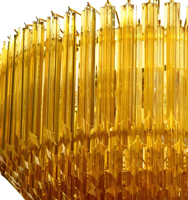 Murano Prisms Amber Chandelier-DWHOME