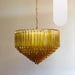 Murano Prisms Amber Chandelier-DWHOME
