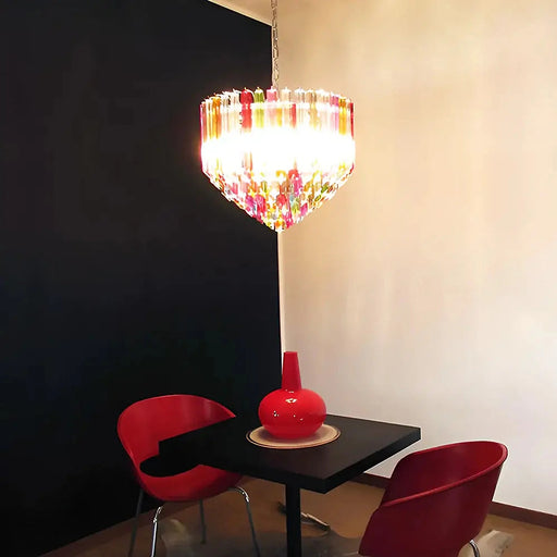 Murano Prisms Multicolored Chandelier-DWHOME