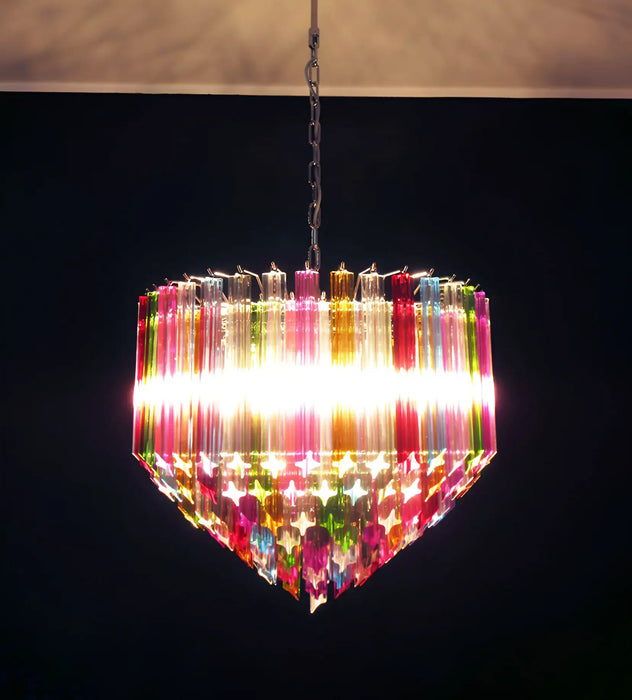 Murano Prisms Multicolored Chandelier-DWHOME
