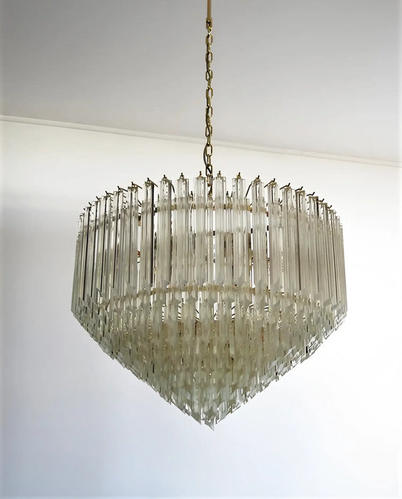 Murano Quadriedri Prisms Transparent Chandelier-DWHOME