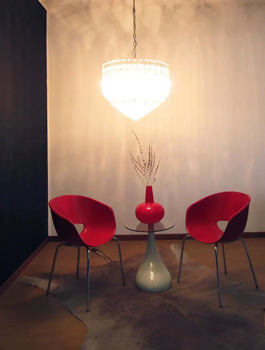 Murano Quadriedri Prisms Transparent Chandelier-DWHOME