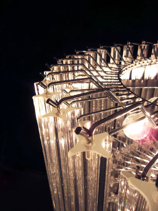 Murano Quadriedri Prisms Transparent Chandelier-DWHOME